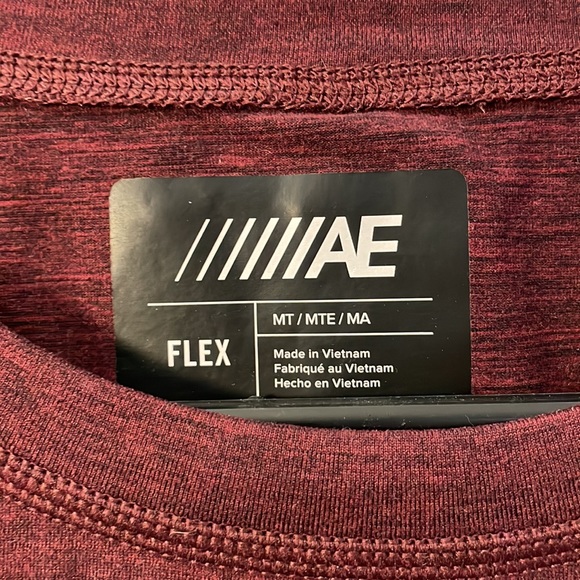 American Eagle men’s long sleeve T shirt size medium-tall 2 for 15. - Picture 3 of 7